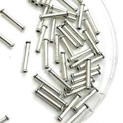 Sterling Silver Tube Beads