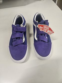 Vans - Purple Sneakers - Men's 9 - Women's 10.5 - Velcro - NEW w/ Tags