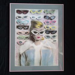 Vintage Barbie Fine Art Photograph Large Poster Size Print on Archival Paper Matted and Framed with Glass