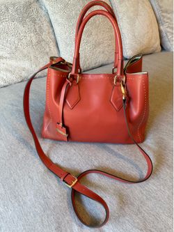 Orange Leather Purse