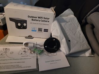 Smart solor battery camera