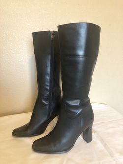Leather boots