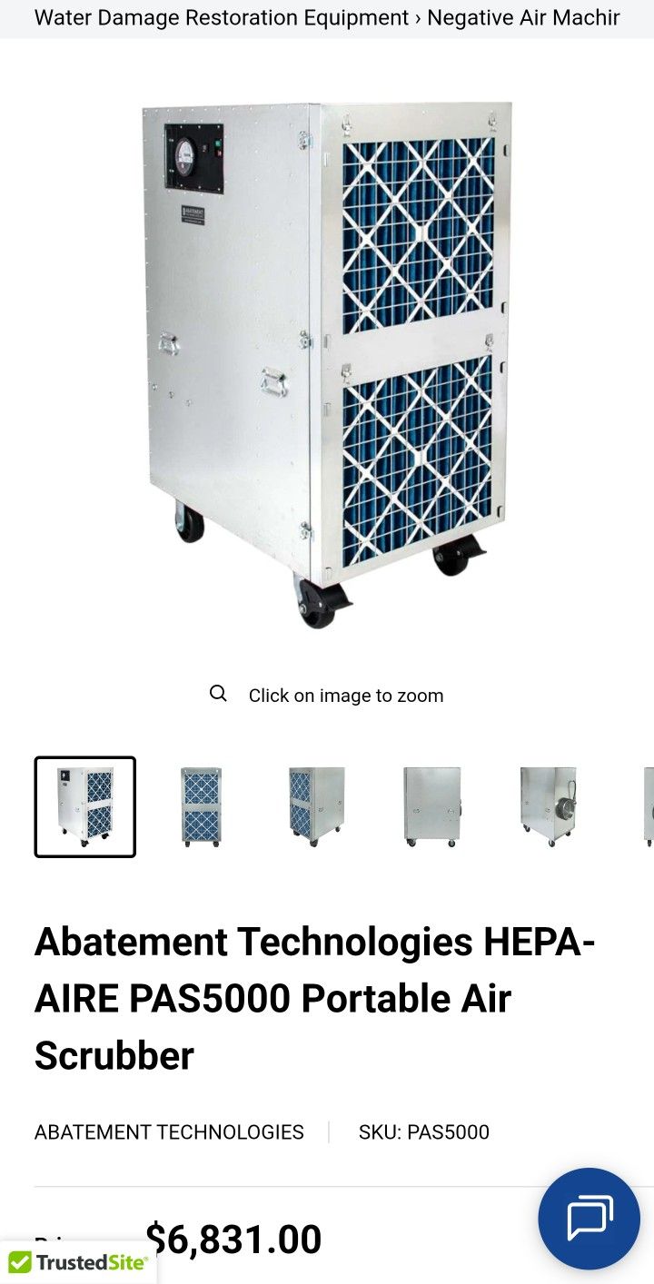 Abatement Technologies HEPA-AIRE PAS5000 Portable Air Scrubber