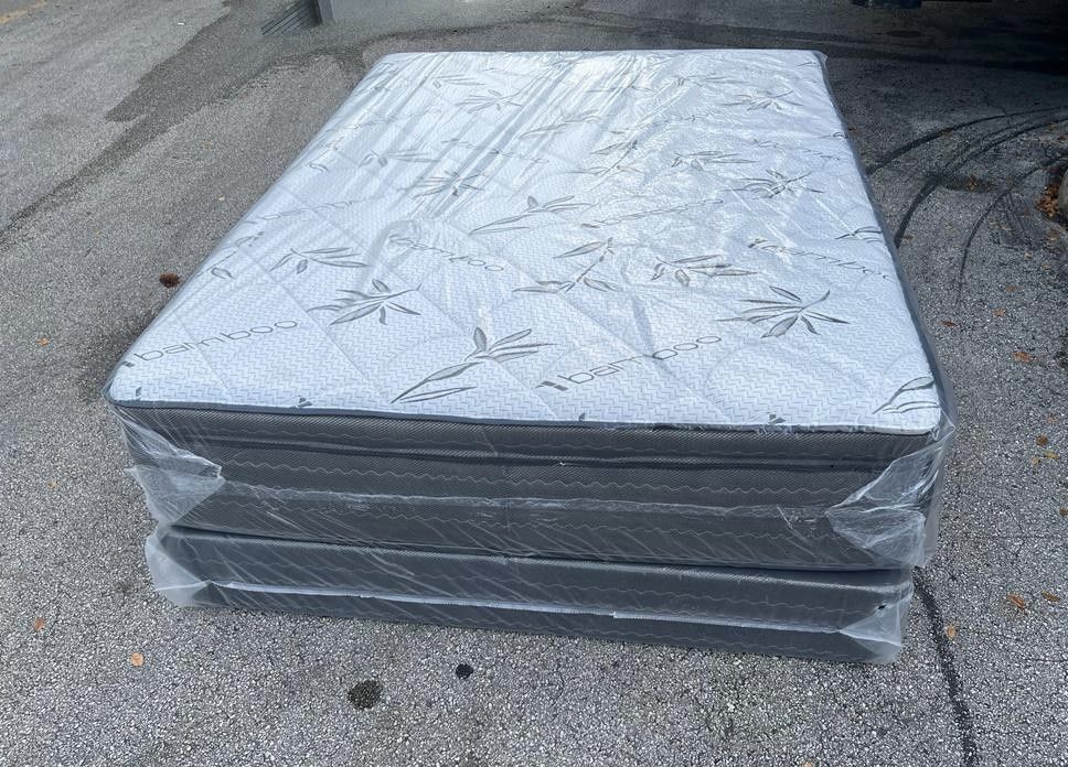 NEW MATTRESS QUEEN SIZE PILLOW TOP WITH BOX SPRING