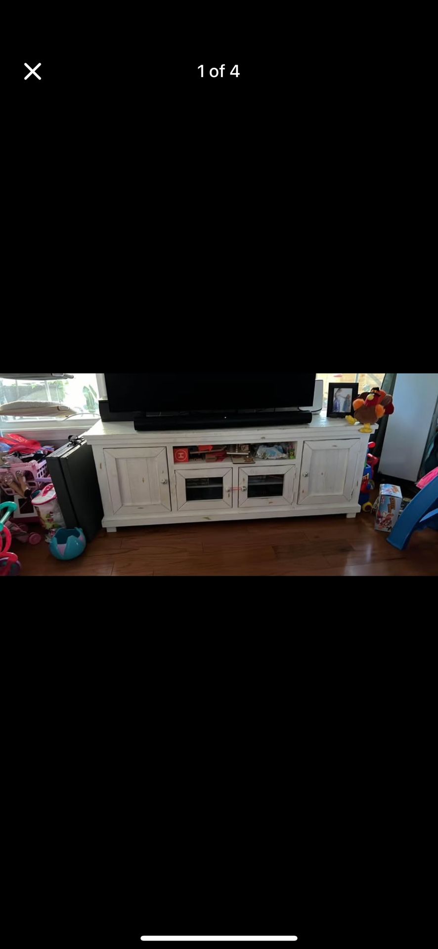 Large Shabby Chic Entertainment Center 