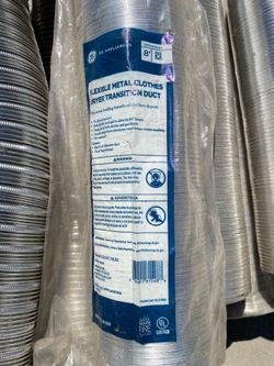 New 4’X 8” Flexible Metal Air Dryer Duct