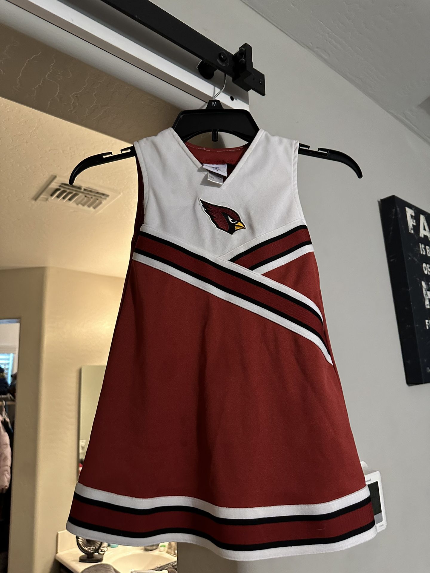 Girls Size 4 Arizona Cardinals Cheer Dress 