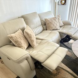 Recliner Couch, Two Chairs 