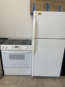 Fridge and kitchen