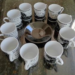 Cappuccino Cups And Plate