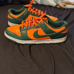 Miami Hurricane Nike Dunks 