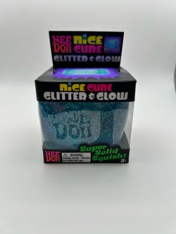 Nee Doh Nice Cube Glitter & Glow Squish Toy