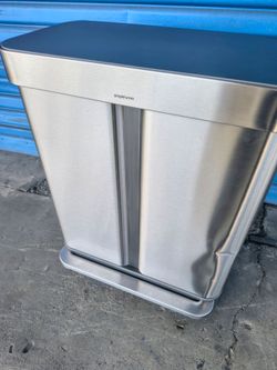 SimpleHuman 58L Dual Compartment Step Can