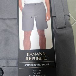 Banana Republic Stretch Chino Shorts Gray