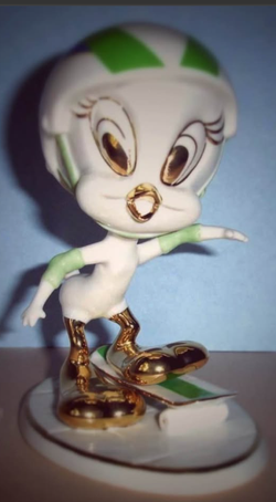 Lenox Looney Tunes Tweety Bird Skateboarding Figurine NEW Factory Seal