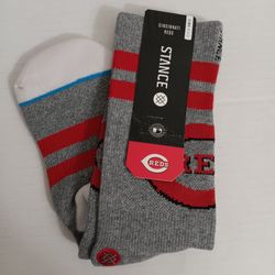 Cincinnati Reds Riverfront Stance Socks Men's S/M 6-8.5