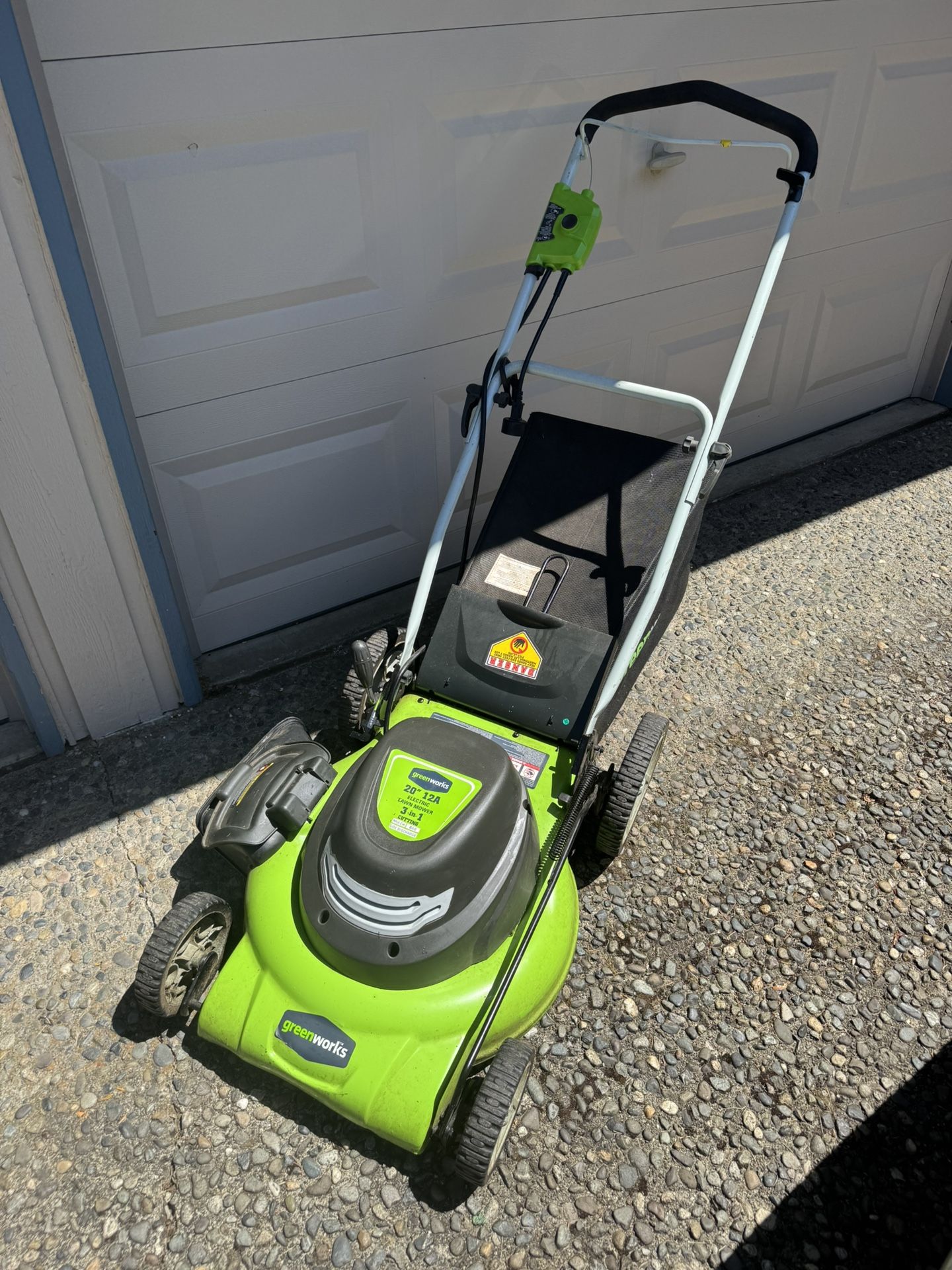12amp  20” Electric 3 &1 Electric Lawn Mower 