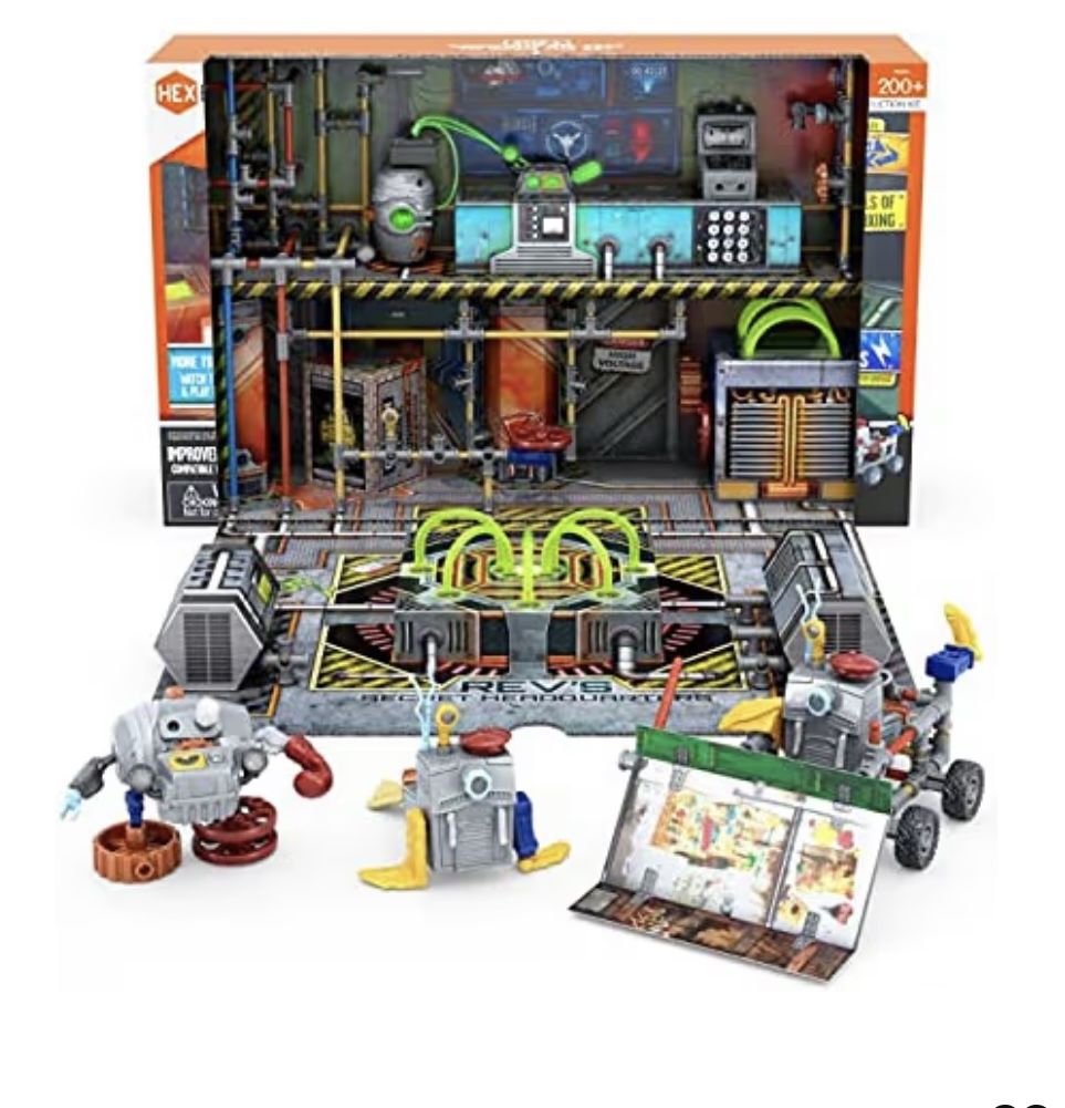 HEXBUG JUNKBOTS Small Factory Habitat Rev’s Secret Headquarters