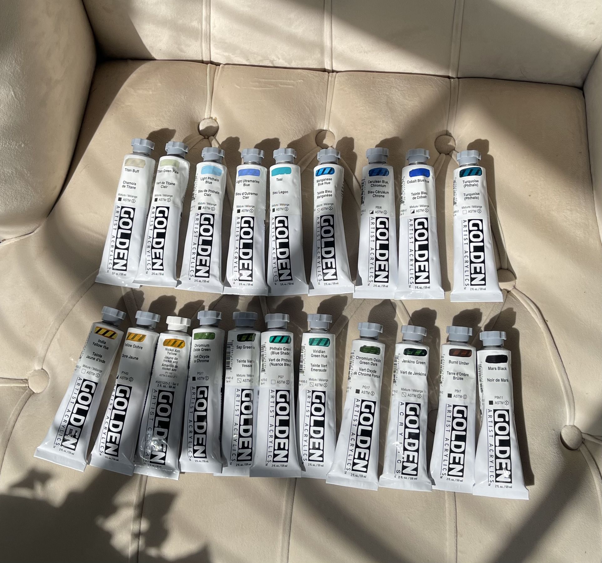 GOLDEN Artist Acrylics Paint Bundle - Abstract