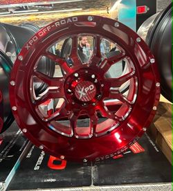 SET DE RINES XPD -700 20X10 5X127/139.7 -24 CANDY RED . CHECK PRICE 