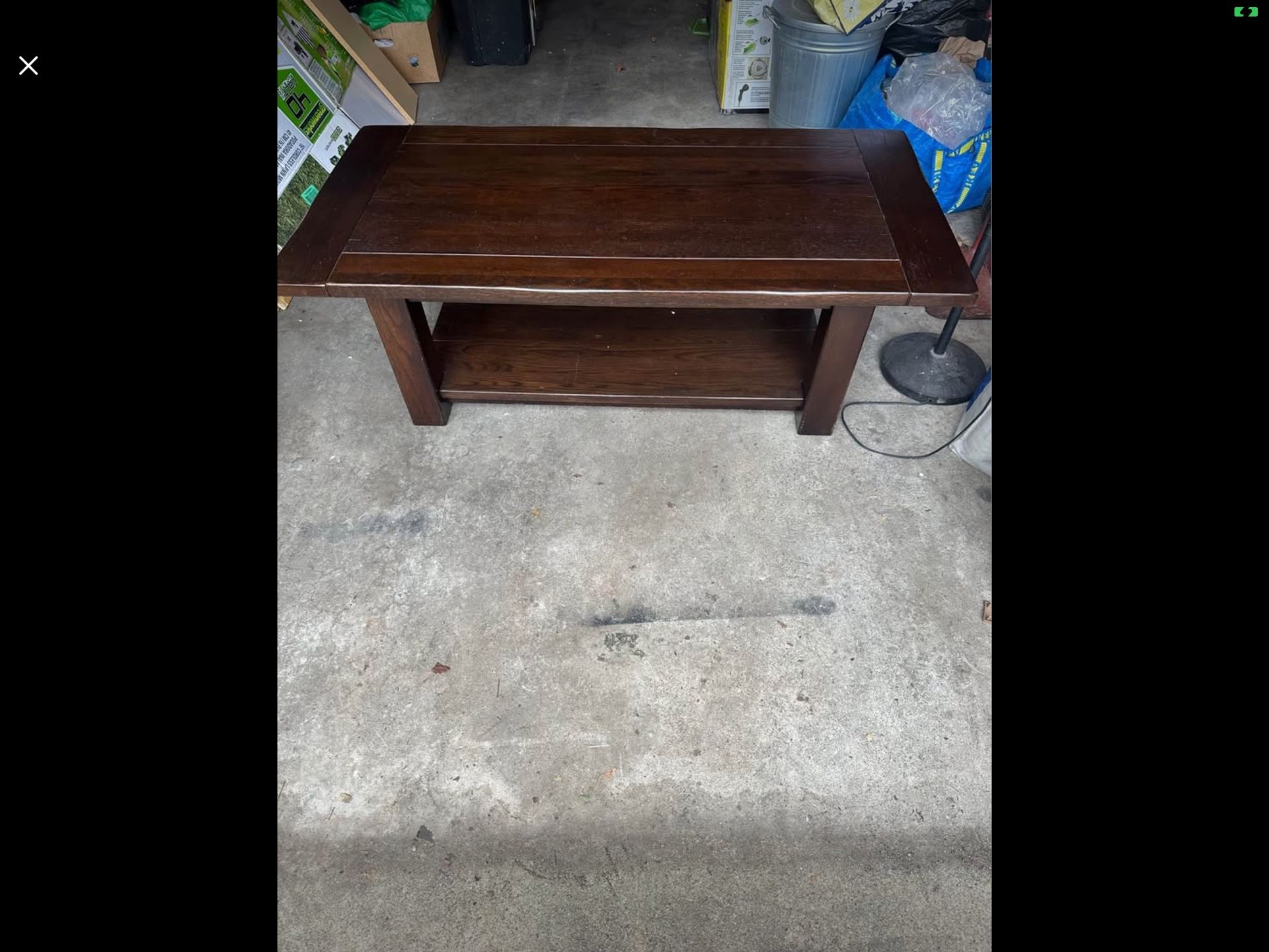 Large, Solid, Oak Coffee Table