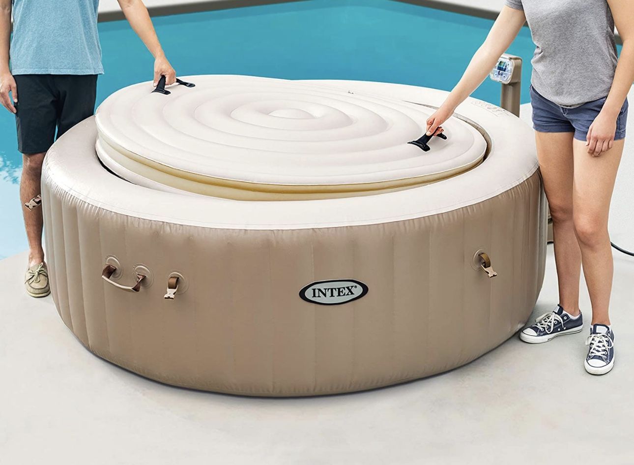 Intex PureSpa Deluxe Cover, for 4-person/77in Round PureSpa