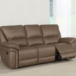 New Double  Recliner Sofa In Comfortable Microfiber