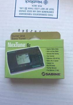 SABINE NexTune 6z Guitar 🎸 Bass Tuner