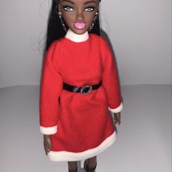 Christmas Doll Black Barbie Doll 