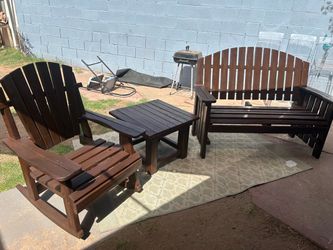 Wooden Outdoor Patio Furniture Set