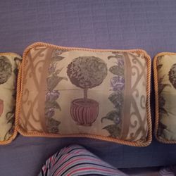 3 Topiary Pillows