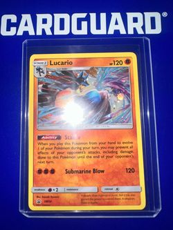 Lucario pokemon card