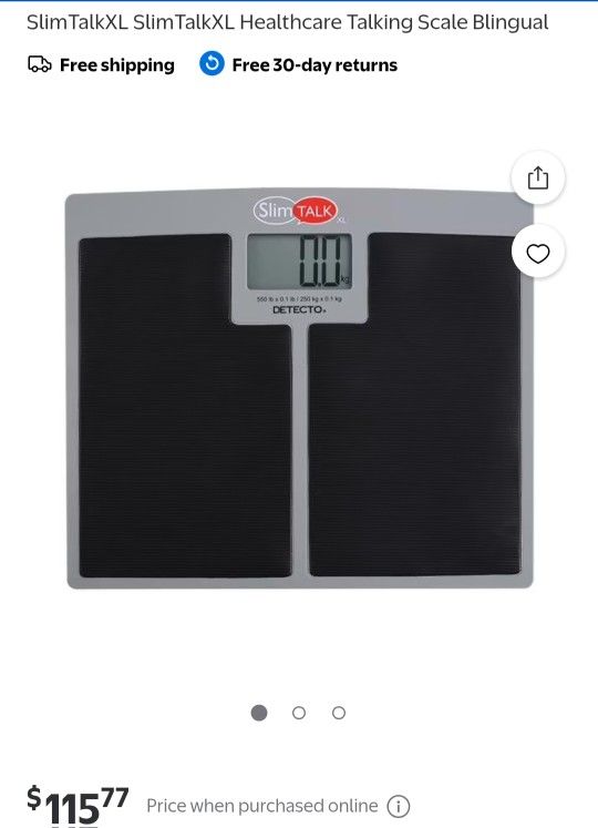 Detecto Talking Home Health Scale for Black Rubber Mat