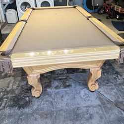 Pool Table 8ft ( Free Delivery & Set Up & Color Felt Of Your Choice ) 