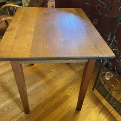 Antique Library Table- Solid Oak