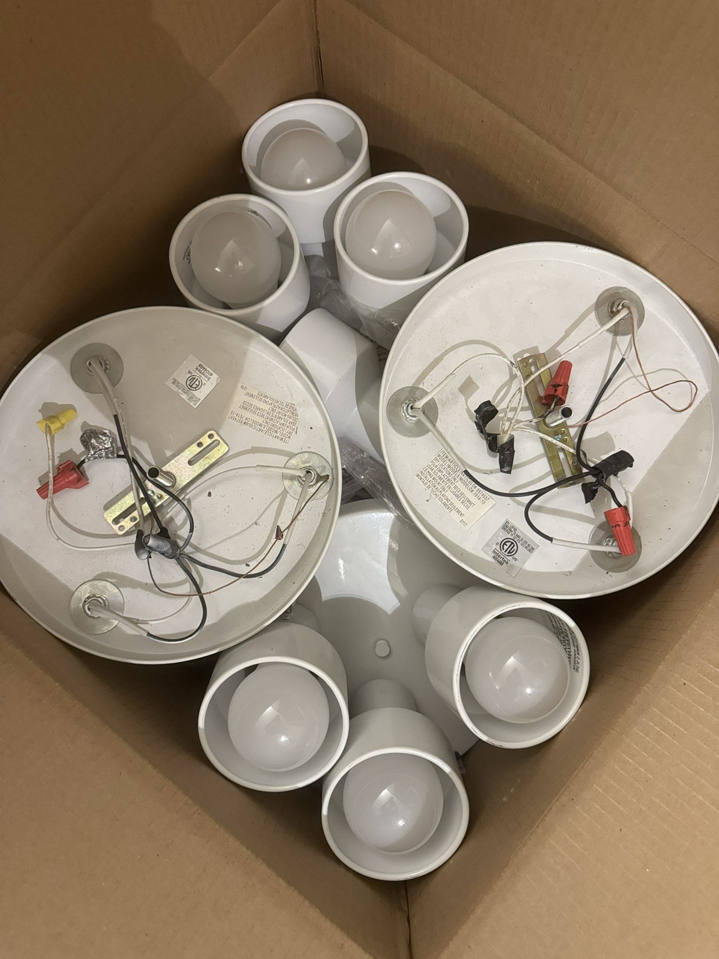 Three Head Lights Fixtures (11 Total)