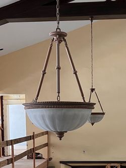 Antique Pendant Lights from 1912 Church