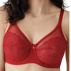 Wacoal 40C red lace bra retro chic 855186 sexy