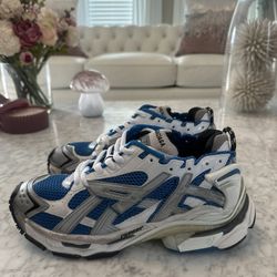 [Authentic] Balenciaga Runners In Blue/White