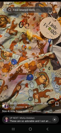 4T Bamboo Curious George pjs