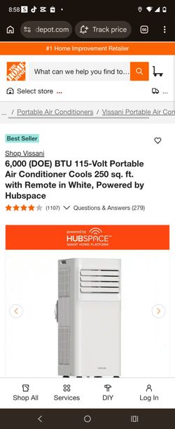 Vissani 6000btu portable A/C unit