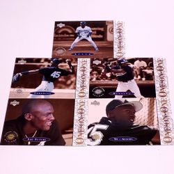 5 Upper Deck Michael Jordan Baseball Cards