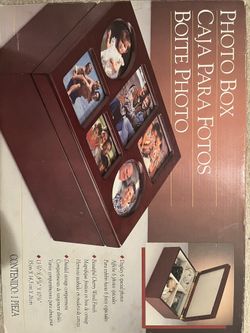 Cherry Wood Photo Box