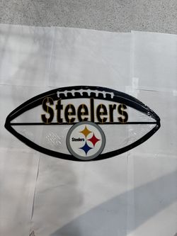 Football Steelers Colorful Metal Sign 9x18 18 Gauge Steel Wall Decor