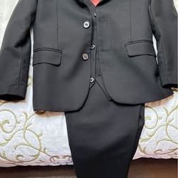  Gray Formal slim fit suit set only worn once .