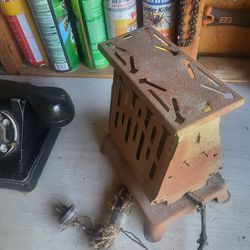 Antique Phone  and toaster