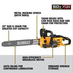 Dewalt Chainsaw 20"