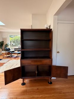 Wooden antique bookcase