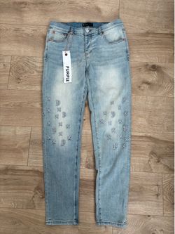 Purple jeans