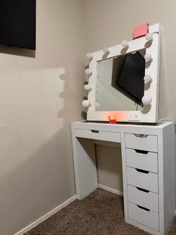 White vanity